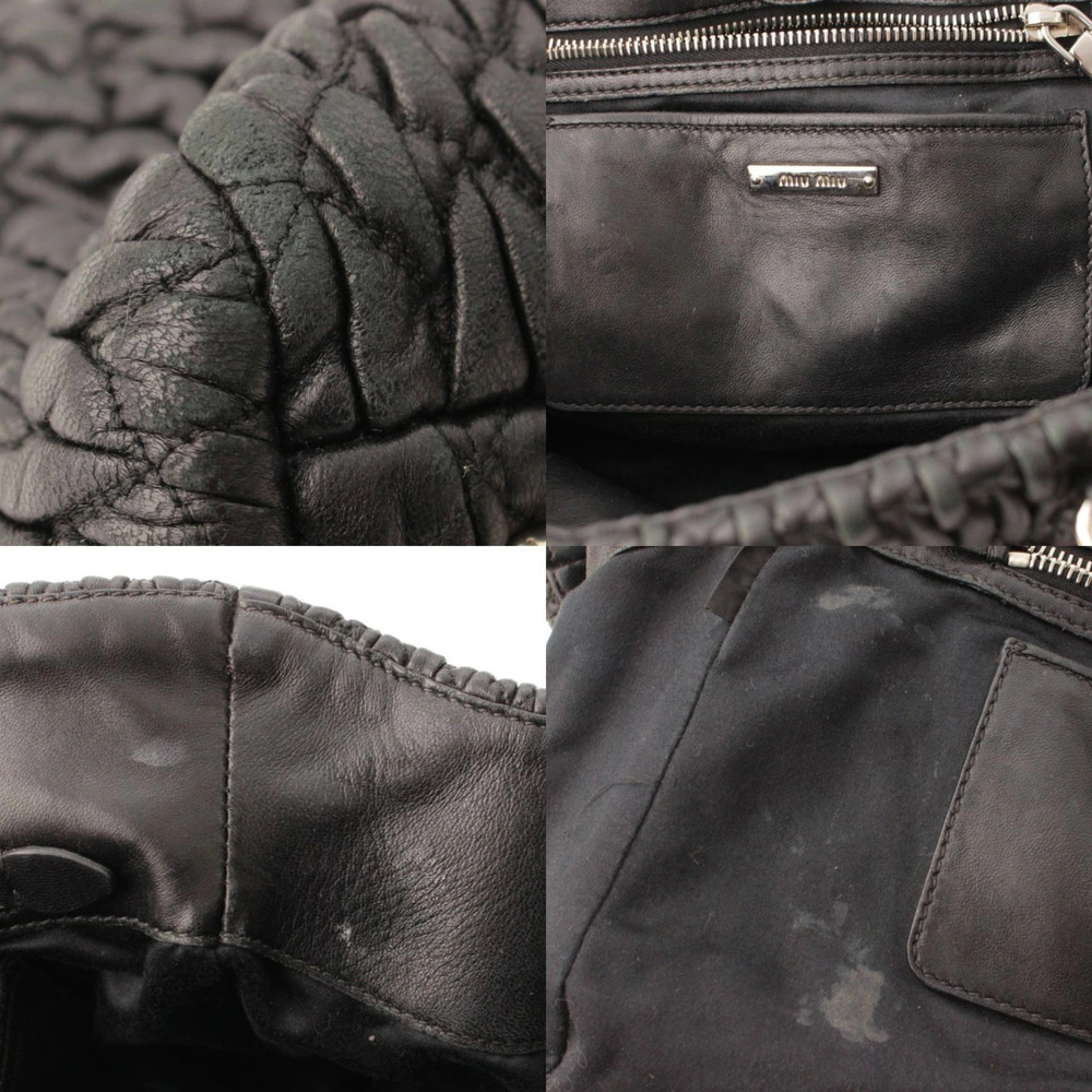 Miu Miu Handbag Nappa Crystal Black - Picture 8 of 9